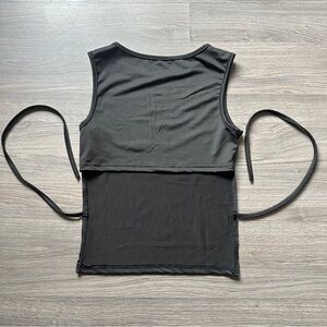 backless open back tank